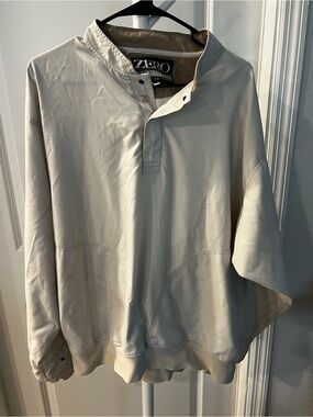 Men's Cream Pullover Jacket